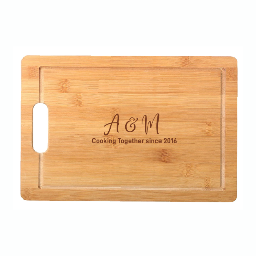 Personalised Couple Wood Chopping Board